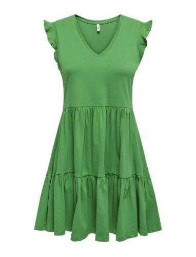 Onlmay Life Cap Sleeves Frill Dress Jrs Kort Klänning Green ONLY