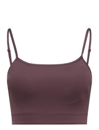 Lunar Luxe Bra Top Sport Bras & Tops Sports Bras - All Burgundy Moonch...