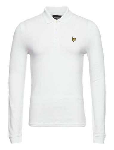 Ls Polo Shirt Tops Polos Long-sleeved White Lyle & Scott