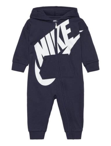 Nkn All Day Play Coverall Långärmad Bodysuit Navy Nike