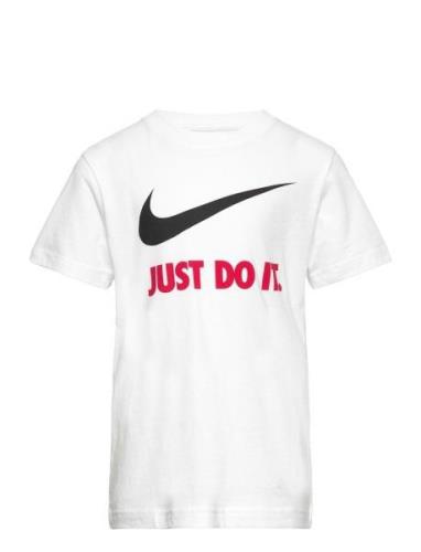 Nkb Swoosh Jdi Ss Tee Sport T-shirts Short-sleeved White Nike
