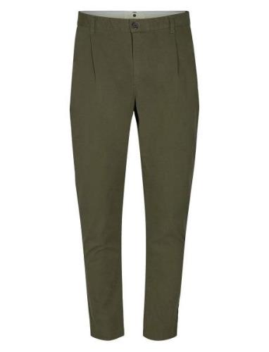 Akjulius Cotton Pleat Pant Bottoms Trousers Chinos Khaki Green Anerkje...