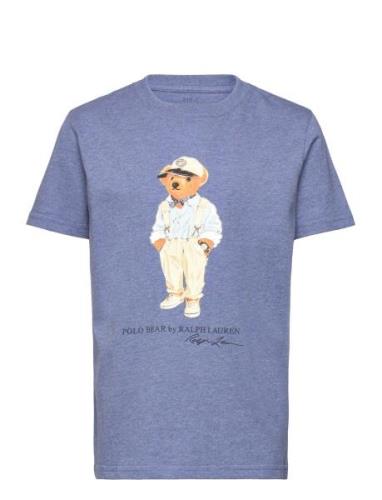 Polo Bear Cotton Jersey Tee Tops T-shirts Short-sleeved Blue Ralph Lau...