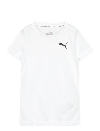 Active Small Logo Tee B Sport T-shirts Short-sleeved White PUMA