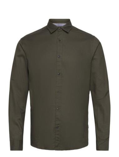 Jjegingham Twill Shirt L/S Tops Shirts Casual Khaki Green Jack & J S