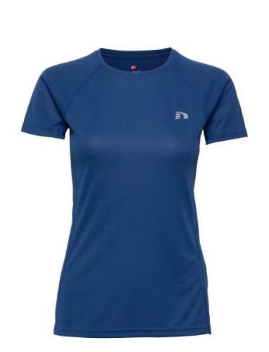 Women Core Running T-Shirt S/S Sport T-shirts & Tops Short-sleeved Blu...