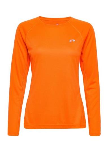 Women Core Running T-Shirt L/S Sport T-shirts & Tops Long-sleeved Oran...