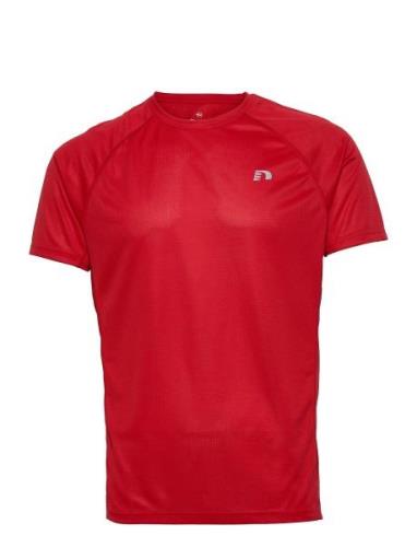 Men Core Running T-Shirt S/S Sport T-shirts Short-sleeved Red Newline