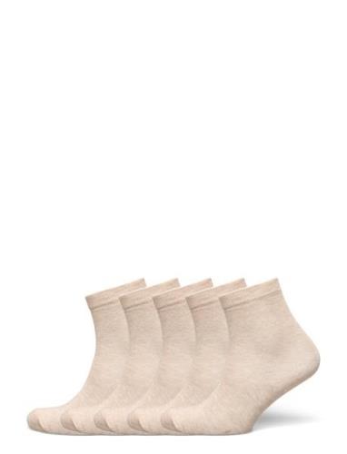 Ankle Sock -Solid Sockor Strumpor Beige Minymo