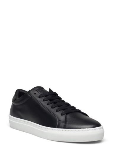 Theodor Leather Sneaker Låga Sneakers Black Les Deux