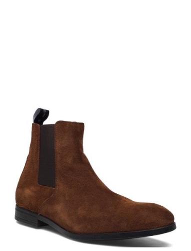 Pb10049 Stövletter Chelsea Boot Brown Playboy Footwear