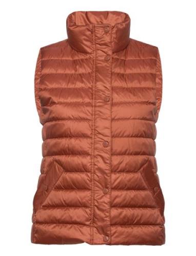 Light Down Gilet Vests Padded Vests Brown GANT