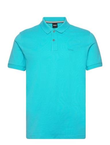 Pallas Tops Polos Short-sleeved Blue BOSS