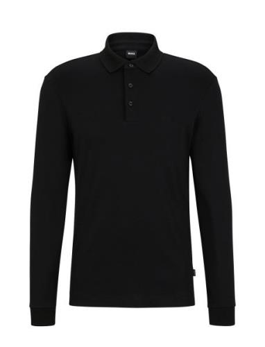 Pado 30 Tops Polos Long-sleeved Black BOSS