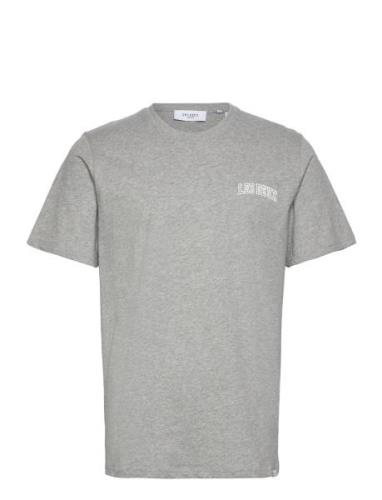Blake T-Shirt Tops T-shirts Short-sleeved Grey Les Deux