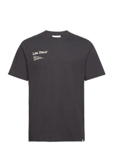 Brody T-Shirt Tops T-shirts Short-sleeved Black Les Deux