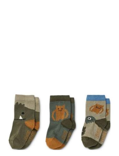 Silas Socks 3-Pack Sockor Strumpor Multi/patterned Liewood