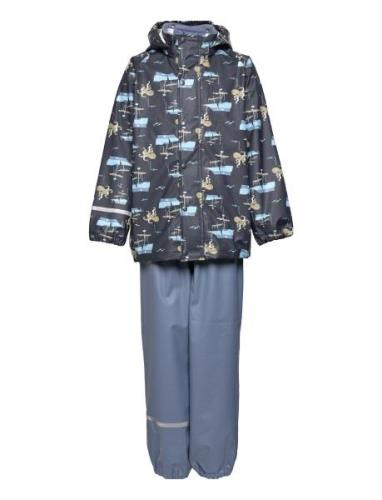 Rainwear Set - Aop Outerwear Rainwear Rainwear Sets Multi/patterned Ce...