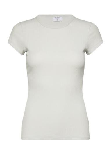 Fine Rib Tee Designers T-shirts & Tops Short-sleeved Grey Filippa K