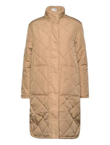 Slfnadina Coat B Noos Kviltad Jacka Beige Selected Femme