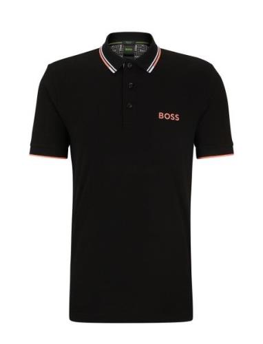 Paddy Pro Sport Polos Short-sleeved Black BOSS