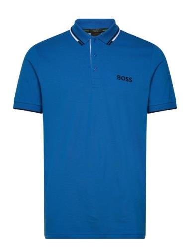 Paddy Pro Sport Polos Short-sleeved Blue BOSS