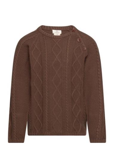 Knitted Jumper Tops Knitwear Pullovers Brown Copenhagen Colors