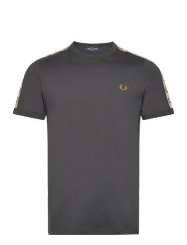 C Tape Ringer T-Shirt Tops T-shirts Short-sleeved Grey Fred Perry