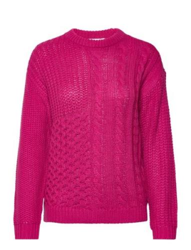 Vikana L/S Knit Bf Tops Knitwear Jumpers Pink Vila