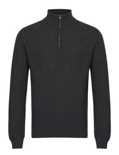 Gunvald Tops Knitwear Half Zip Jumpers Grey SIR Of Sweden