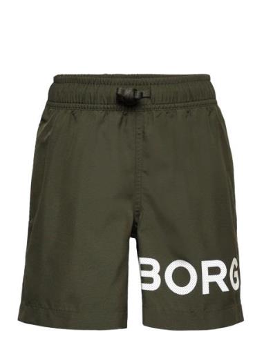 Borg Swim Shorts Badshorts Khaki Green Björn Borg