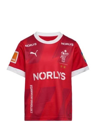 Dansk Håndbold Home Jersey Jr Sport T-shirts Short-sleeved Red PUMA