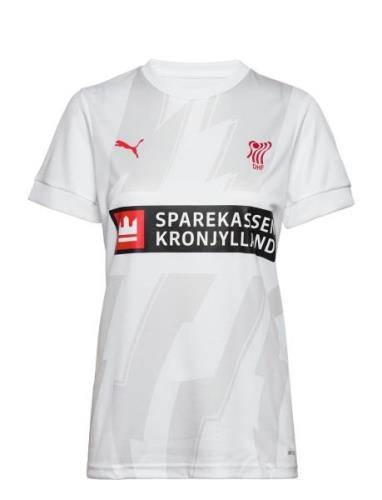 Dansk Håndbold Away Jersey W Sport T-shirts & Tops Short-sleeved White...