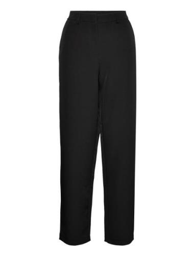 Vikamma Hw Pant - Bottoms Trousers Straight Leg Black Vila