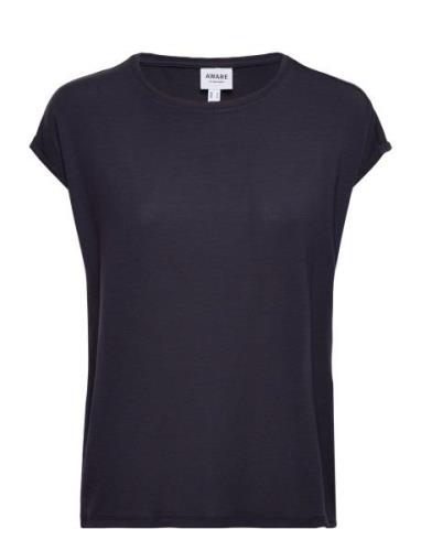 Vero Moda Vmava Plain Ss Top Ga Jrs Noos Marinblå