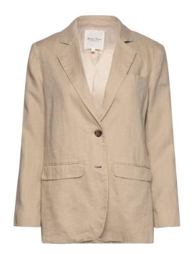 Nyanpw Ja Blazers Single Breasted Blazers Beige Part Two