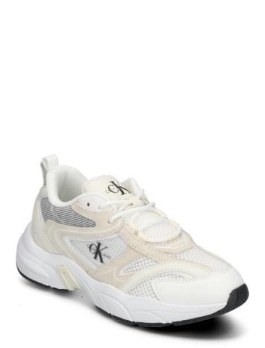 Retro Tennis Su-Mesh W Låga Sneakers Cream Calvin Klein