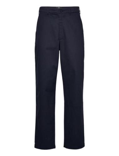 Crisp Twill Silas Pants Bottoms Trousers Chinos Navy Mads Nørgaard