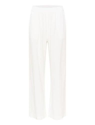 Kanaya Wide Pants Bottoms Trousers Wide Leg White Kaffe