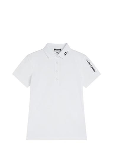 Tour Tech Golf Polo Sport T-shirts & Tops Polos White J. Lindeberg