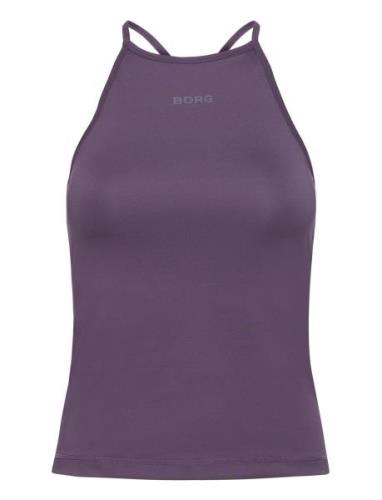 Borg Strap Tank Sport T-shirts & Tops Sleeveless Purple Björn Borg