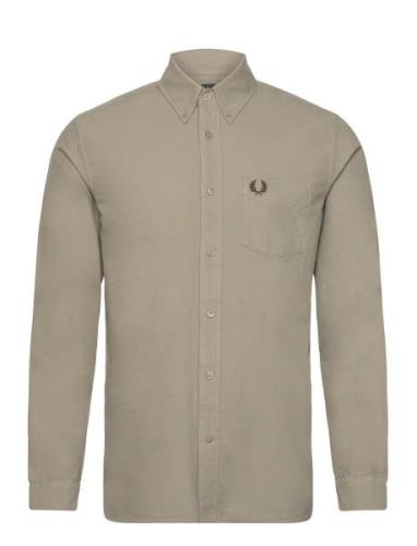 Oxford Shirt Tops Shirts Casual Green Fred Perry