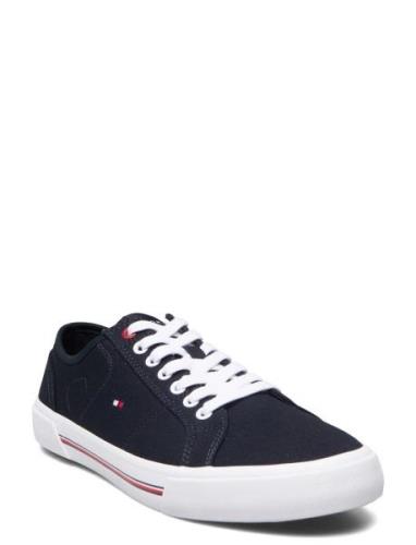 Core Corporate Vulc Canvas Låga Sneakers Navy Tommy Hilfiger