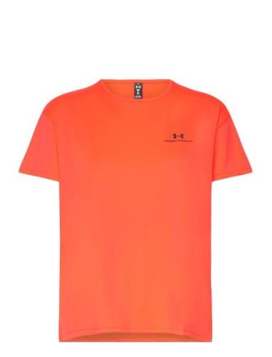 Ua Vanish Energy Ss 2.0 Sport T-shirts & Tops Short-sleeved Orange Und...