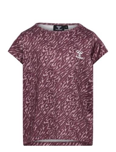 Hmlnanna T-Shirt S/S Sport T-shirts Short-sleeved Purple Hummel
