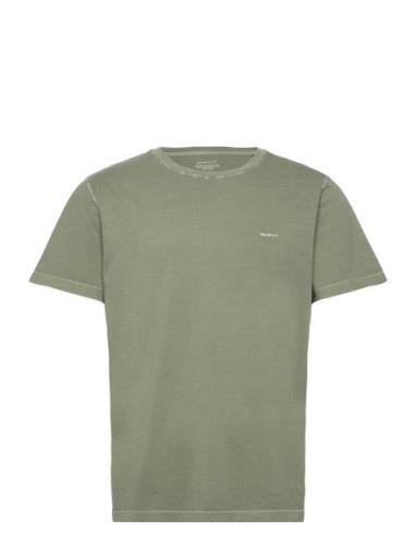 Sunfaded Ss T-Shirt Tops T-shirts Short-sleeved Khaki Green GANT