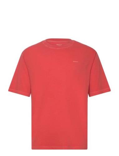 Sunfaded Ss T-Shirt Tops T-shirts Short-sleeved Red GANT