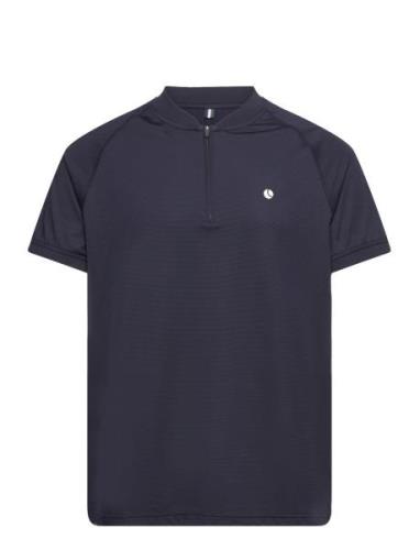 Ace Performance Zip Polo Sport T-shirts Short-sleeved Navy Björn Borg