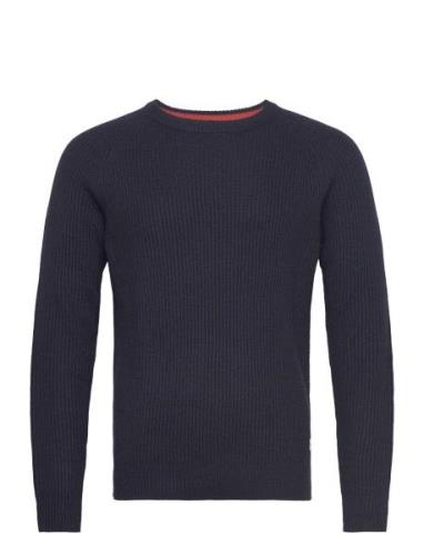 Jjpannel Knit Crew Neck Aw23 Tops Knitwear Round Necks Navy Jack & J S