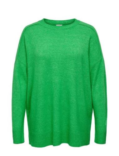 Caremilia Ls Loose Ck Cc Knt Tops Knitwear Jumpers Green ONLY Carmakom...